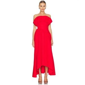 Elliatt High Low Dress in Bold Red